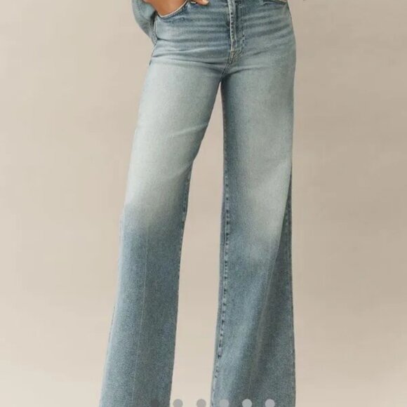 7 For all Manknd Jo Ultra High Rise Wide Leg Jeans size 27 - Picture 1 of 16